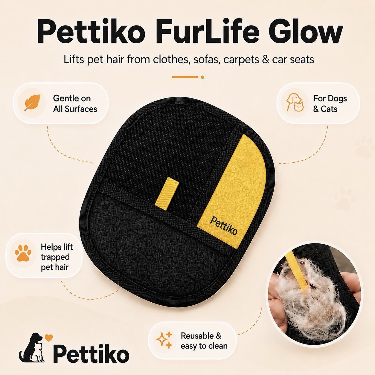 Pettiko FurLift Glove