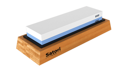 Satori Dual-Grit Whetstone 1000/6000 with Bamboo Base