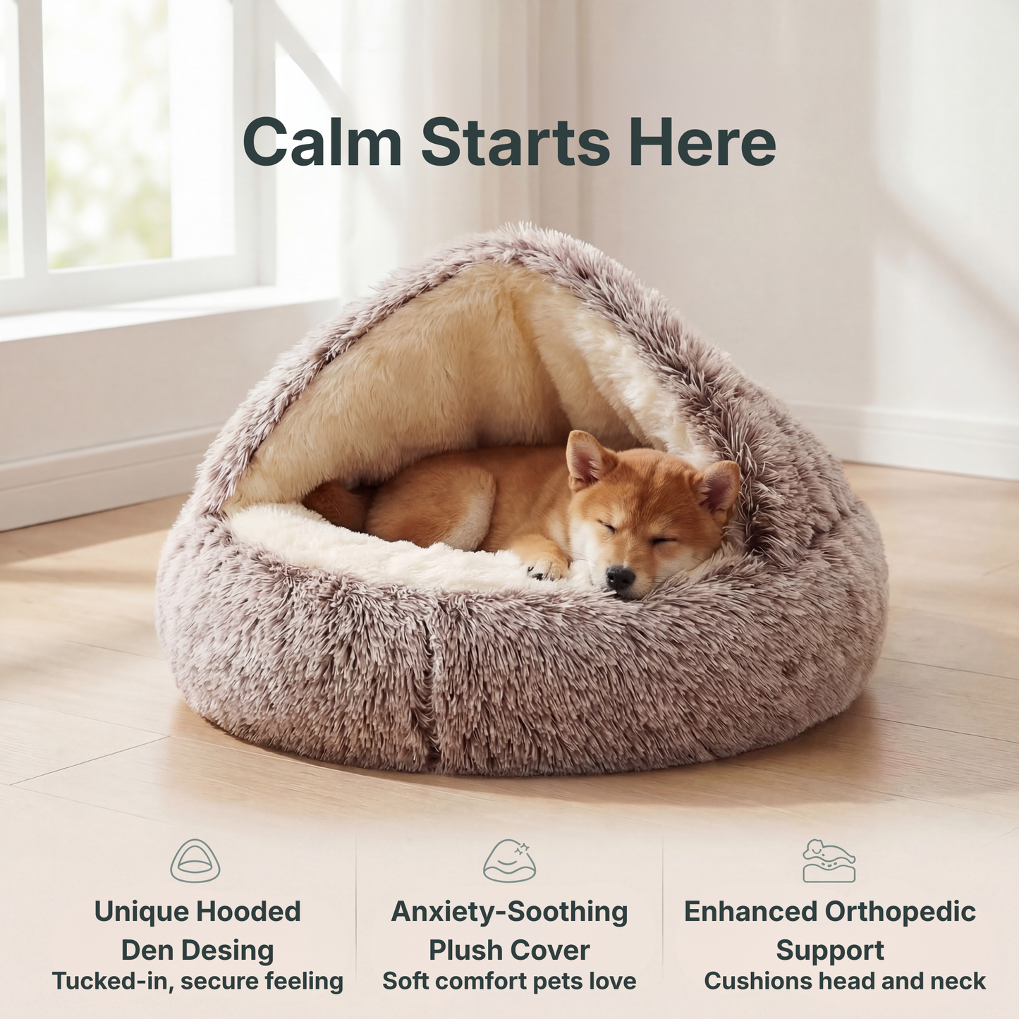 Pettiko Cocoon Pet Bed